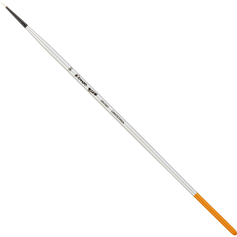 Изображение товара Кисть художественная Комус Арт круглая №00 синтетика жесткая длительная ручка