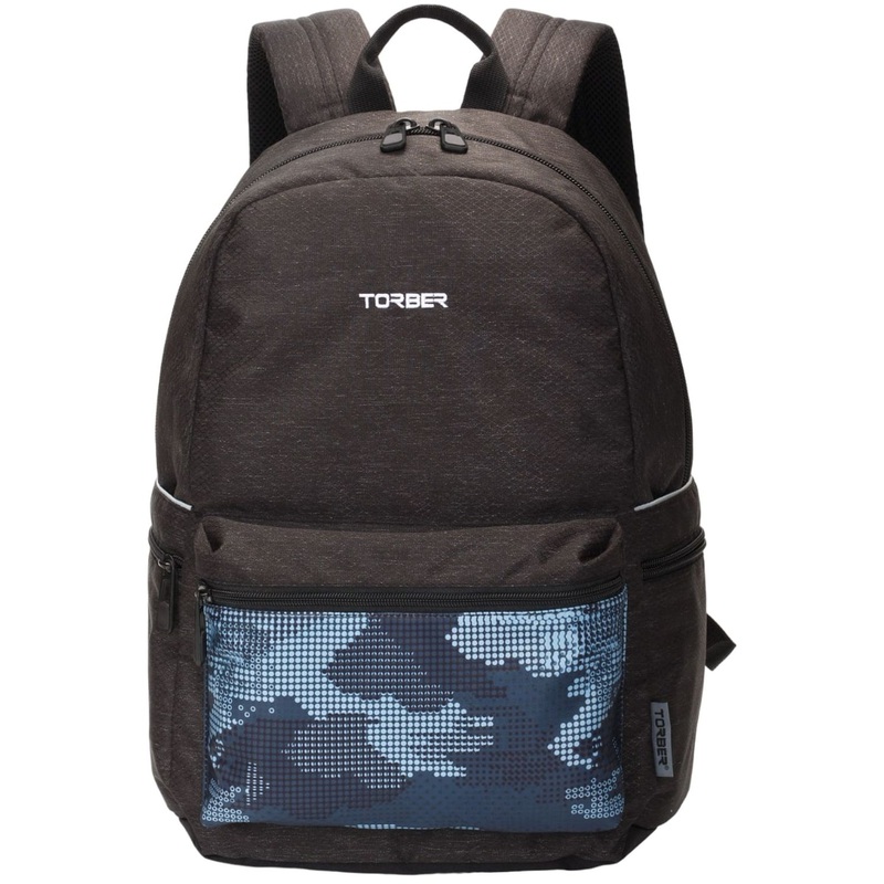 Изображение товара Рюкзак Torber Graffi 20 л чёрный для повседневной носки с отделением для ноутбука