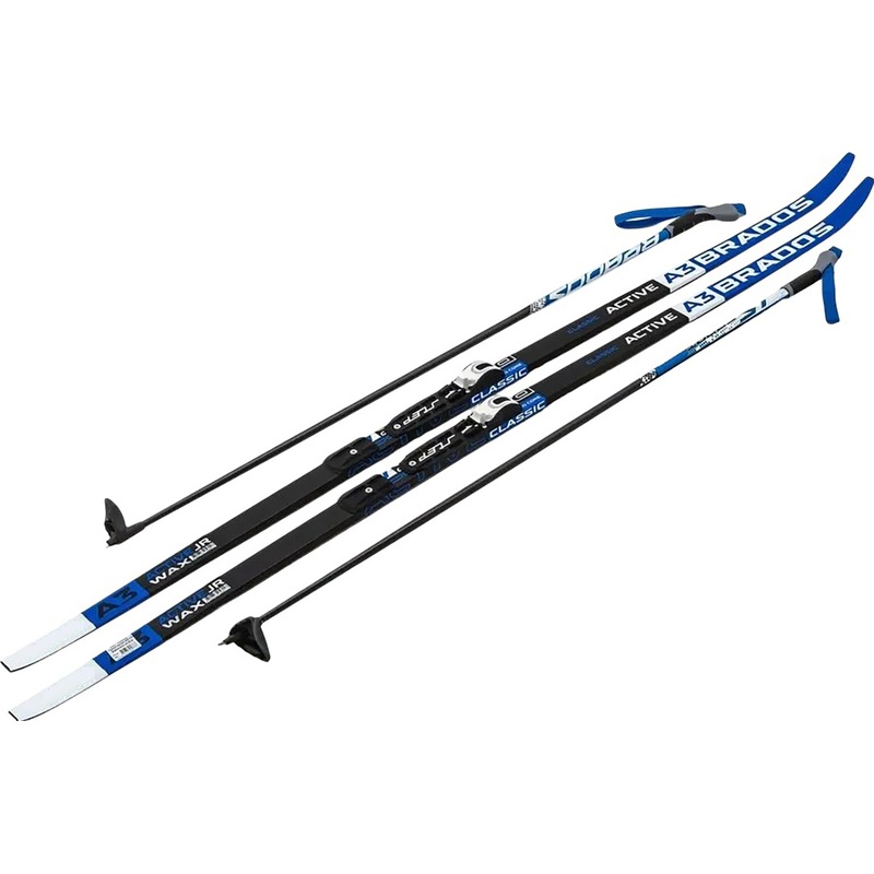 Изображение товара Лыжный комплект STC Step Brados Active A3 Blue 205 см для классического хода