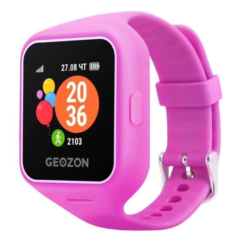Изображение товара Смарт-часы Geozon Health G-W09PNK розовые влагостойкие с GPS и Bluetooth