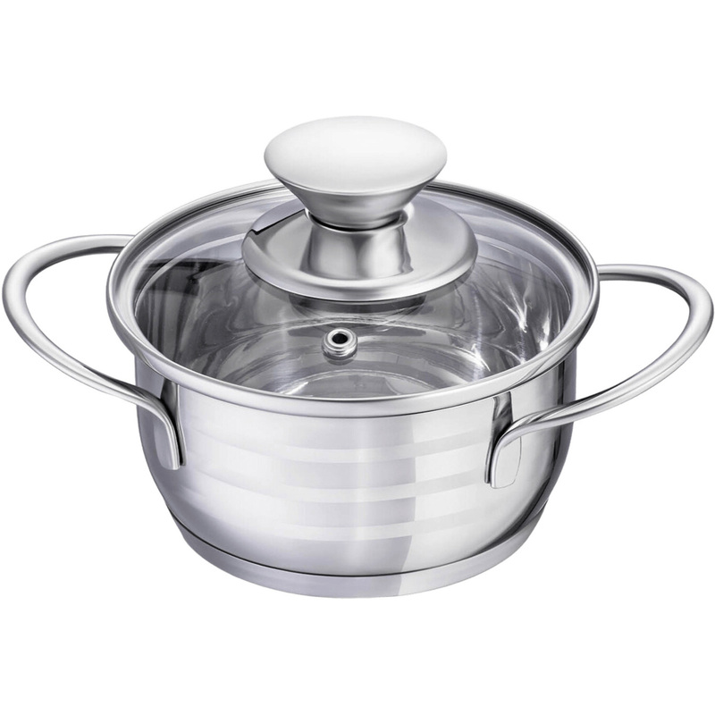 Изображение товара Кастрюля Regent inox Linea Bimbo vitro 0.7 л нержавеющая сталь с крышкой