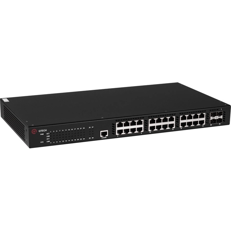 Изображение товара Коммутатор Qtech QSW-3310-28TX-POE-AC с поддержкой PoE