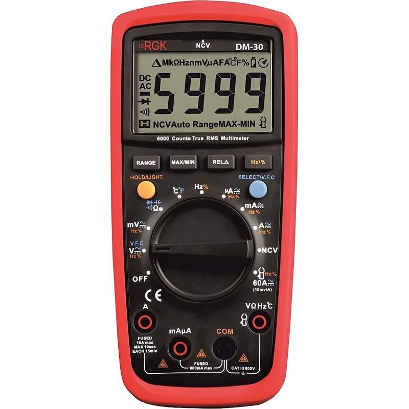 Изображение товара Цифровой мультиметр Rgk DM-30 для диагностики электрооборудования