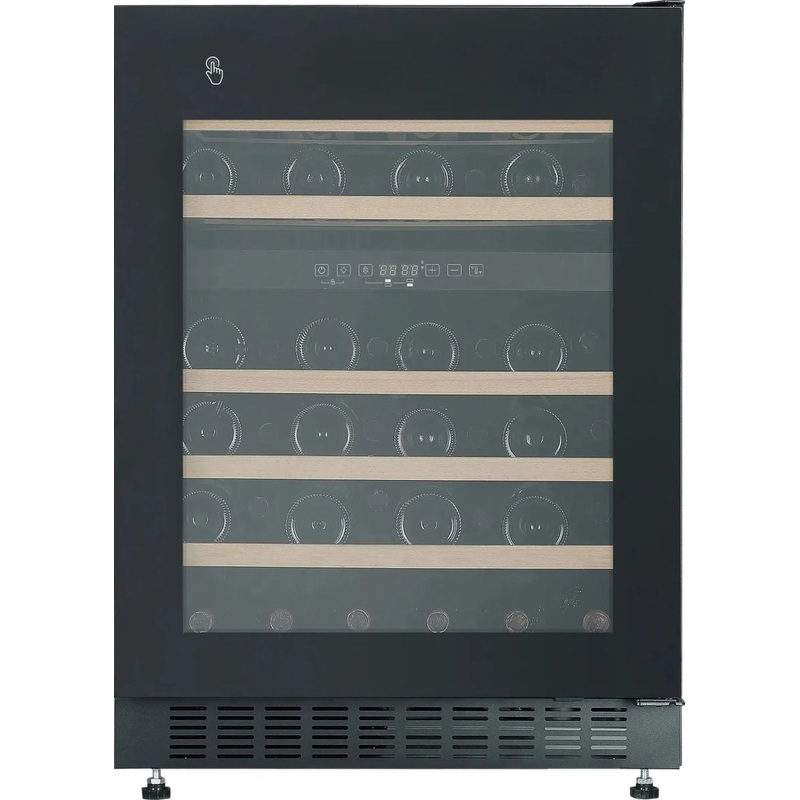 Изображение товара Винный шкаф Hyundai HBWC 0862 DUT чёрный (129 литров, 1 камера, с дисплеем)