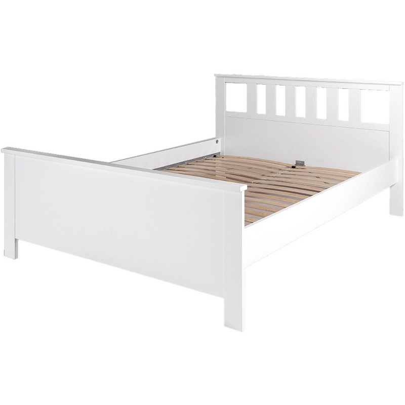 Изображение товара Двуспальная кровать Сага в стиле Прованс 160x200 белая