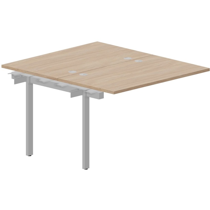 Изображение товара Письменный стол Strike UNN2TPG127OWAL дуб светлый 1180х680х750 мм металлический каркас