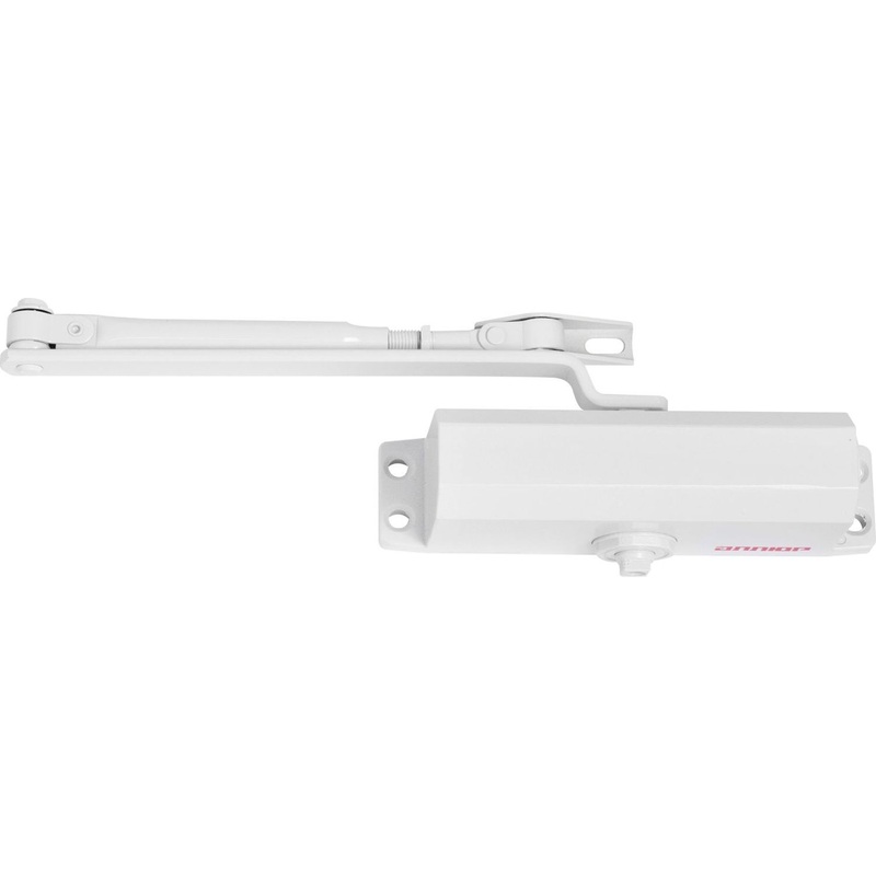 Изображение товара Доводчик дверной Аллюр 168/3-5 A-W до 120 кг белый (16682)