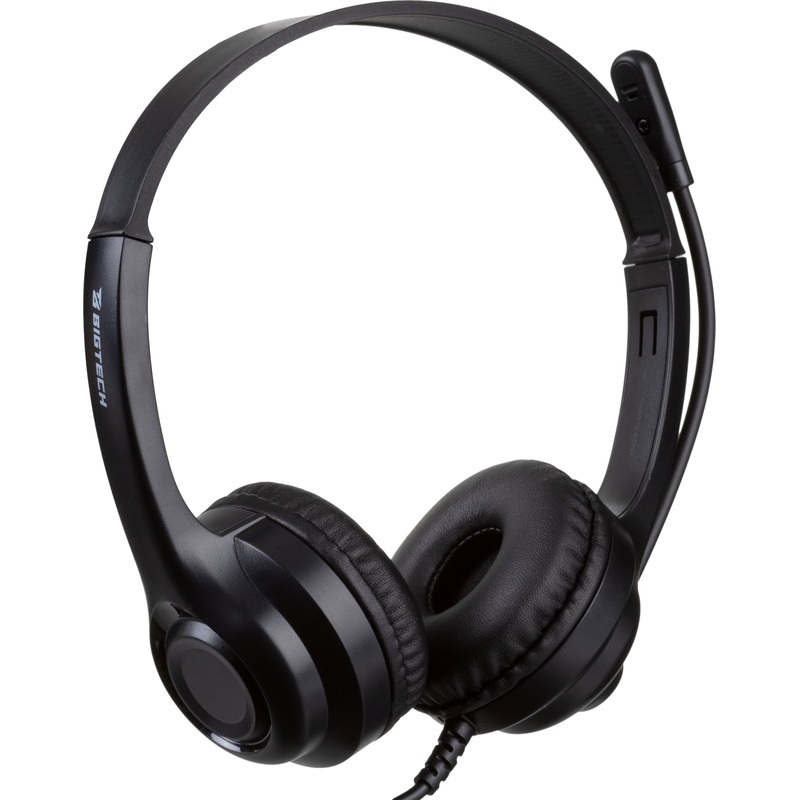 Изображение товара Гарнитура проводная ProMega jet/BigTech HWH003 с USB Type-A