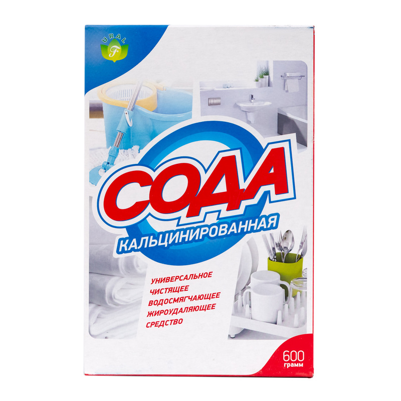 Изображение товара Сода кальцинированная 0.6 кг (картонный короб)