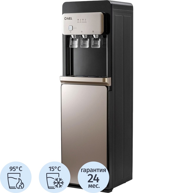 Изображение товара Кулер для воды AEL LD-AEL-806a черный с нагревом и охлаждением