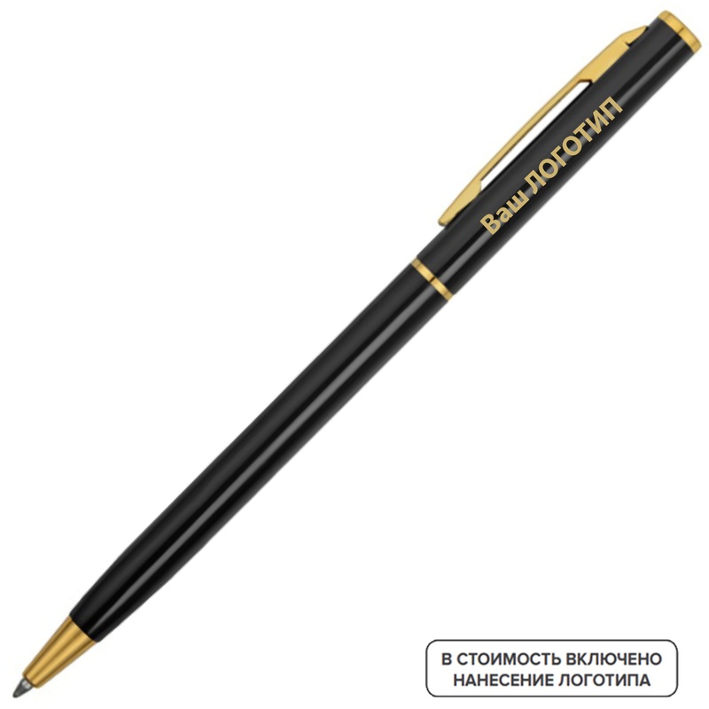 Изображение товара Ручка шариковая автоматическая Жако синяя 0.7 мм черный корпус 200 штук