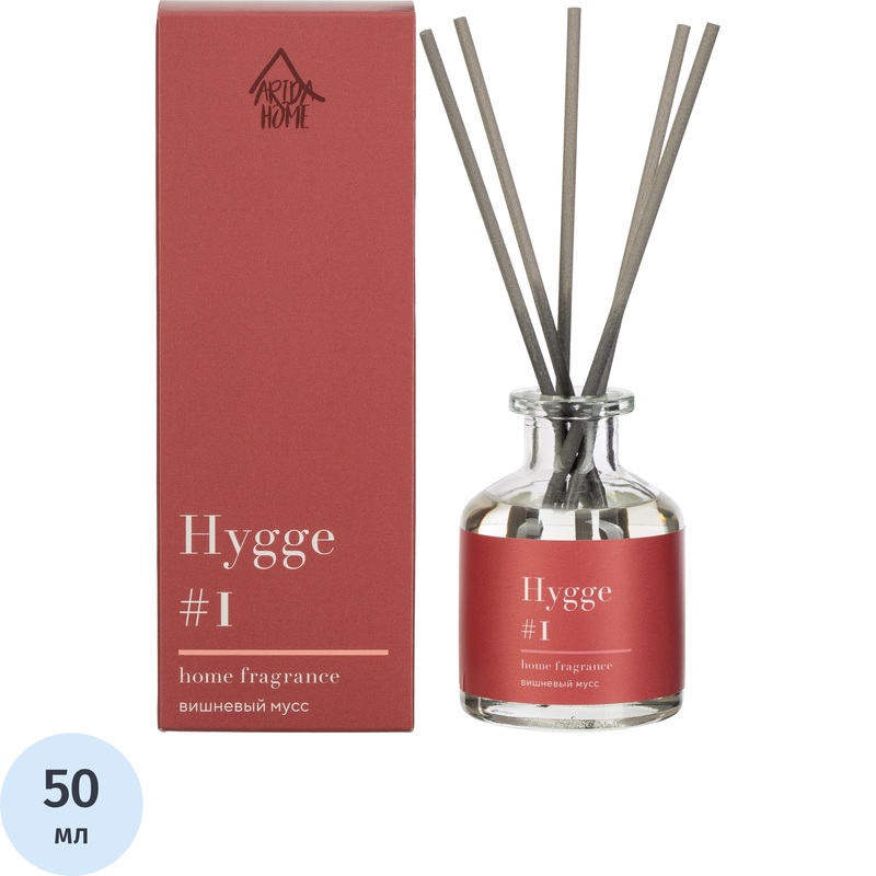 Изображение товара Аромадиффузор Arida Home Hygge №1 Вишнёвый мусс 50 мл для дома и офиса