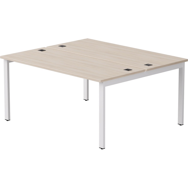 Изображение товара Рабочая станция EVO 254S020DY9003 двухместная в стиле дуб соната и белая