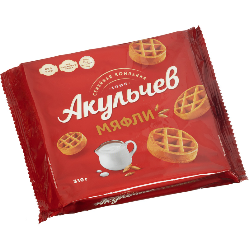 Изображение товара Вафли Акульчев Мяфли 310 г
