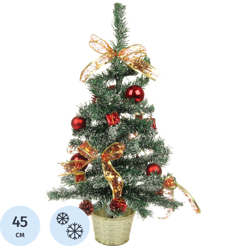 Изображение товара Ёлка искусственная новогодняя Веселый хоровод настольная с украшениями 45 см