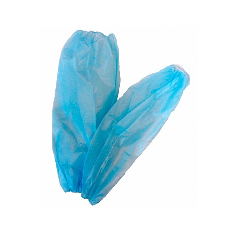 Изображение товара Нарукавники одноразовые из спанбонда синие 40 см 50 пар