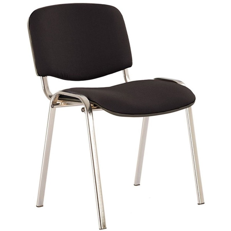 Изображение товара Офисный стул Easy Chair ИЗО чёрный ткань металл хромированный
