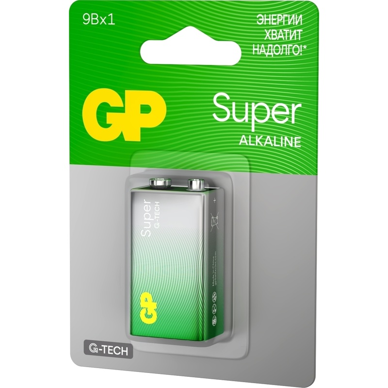 Изображение товара Батарейка крона GP Super 1604A-5CR1 9 В алкалиновая длительный срок хранения