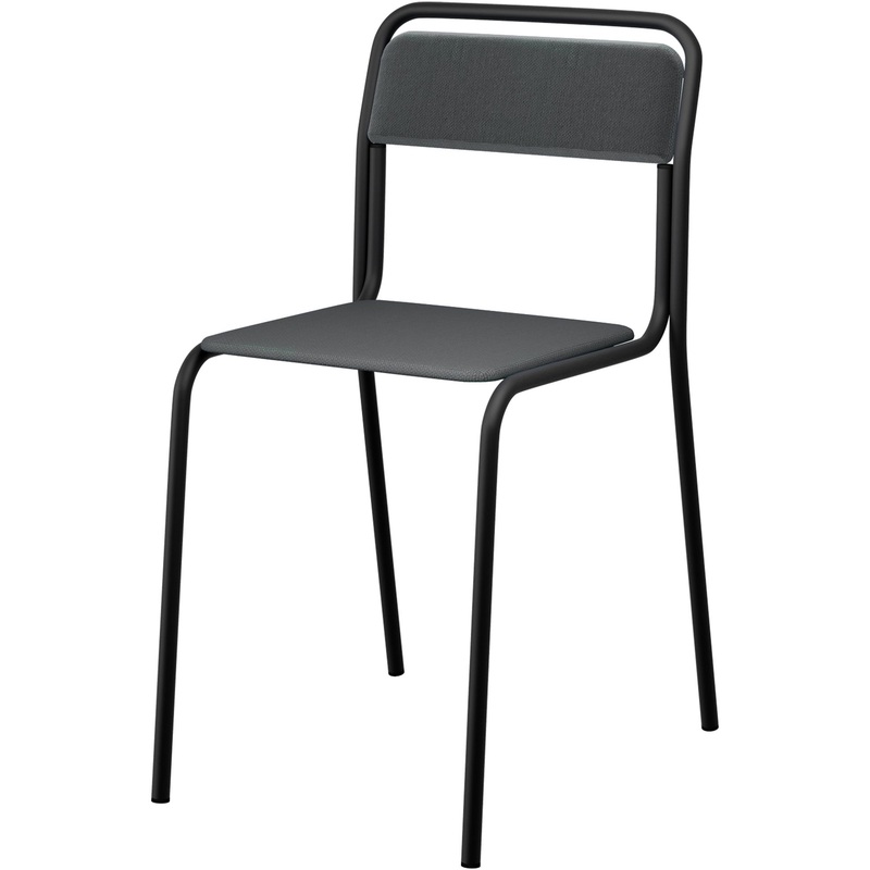 Изображение товара Стул Аскона СМ 7/7-02 серый тканевый с металлическим каркасом