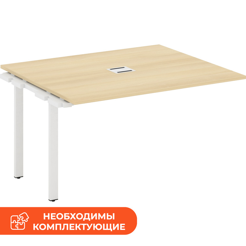 Изображение товара Элемент стола для переговоров SN-6P.NSPRG-034 акация лорка белый 1580х1180х750 мм