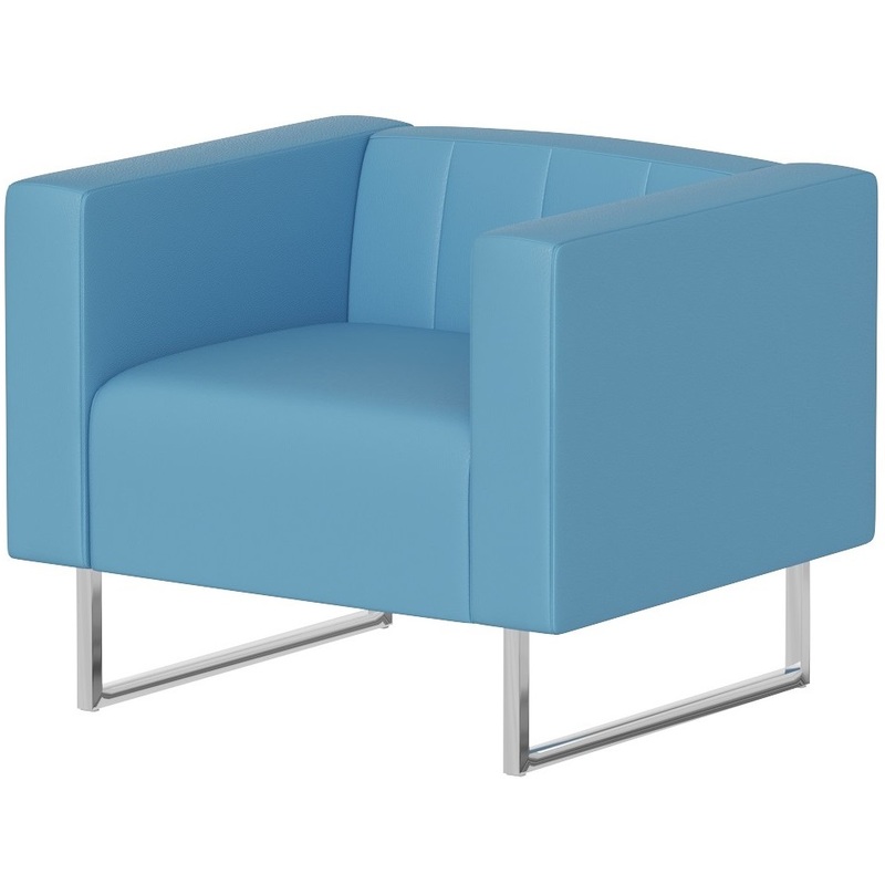 Изображение товара Кресло Вента голубое (искусственная кожа)