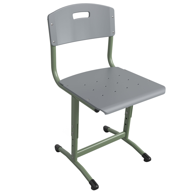 Изображение товара Ученический регулируемый стул Универсал серый зеленый для 3-5 лет