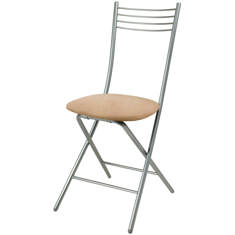 Изображение товара Стул для столовых складной Хлоя А1.01-02 бежевый из искусственной кожи