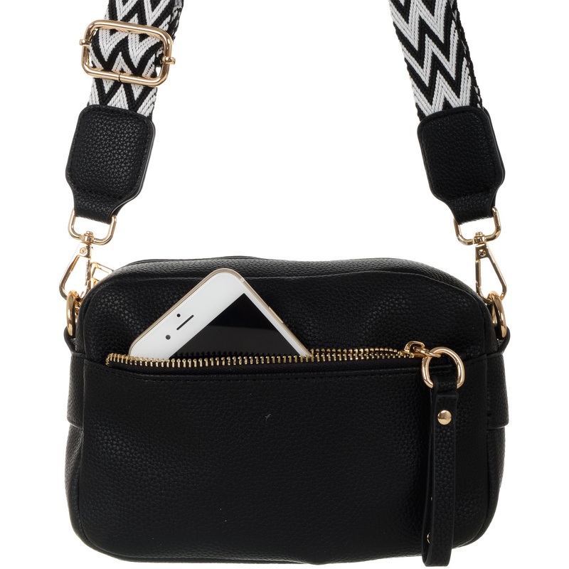 Изображение товара Женская сумка Polar черная повседневная миниатюрная кросс-боди 14x21x7.5 см