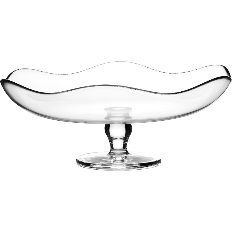 Изображение товара Сервировочное стеклянное блюдо на ножке Pasabahce Тоскана 30.3 см