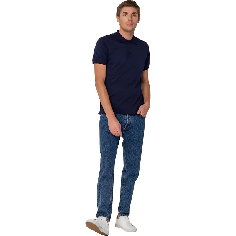 Изображение товара Мужская футболка поло Virma Stretch синяя короткий рукав размер S