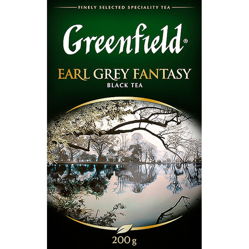 Изображение товара Чай листовой черный Greenfield Earl Grey Fantasy 200 г Бергамот аромат