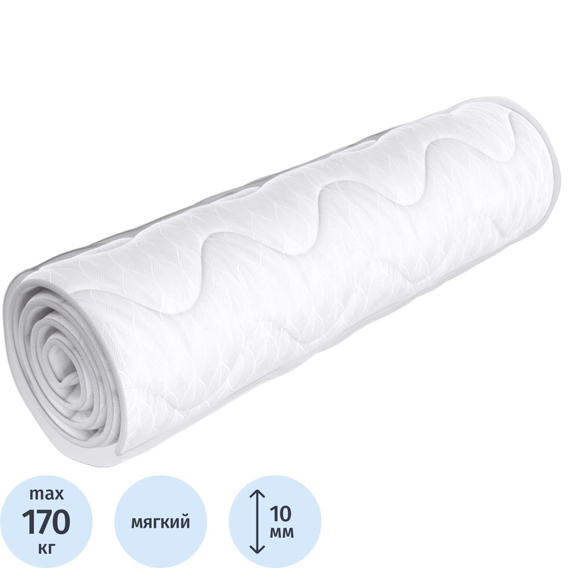 Изображение товара Матрас-топпер Комус Мебель AR01 1900х900 мм мягкий защитный с гипоаллергенным наполнителем