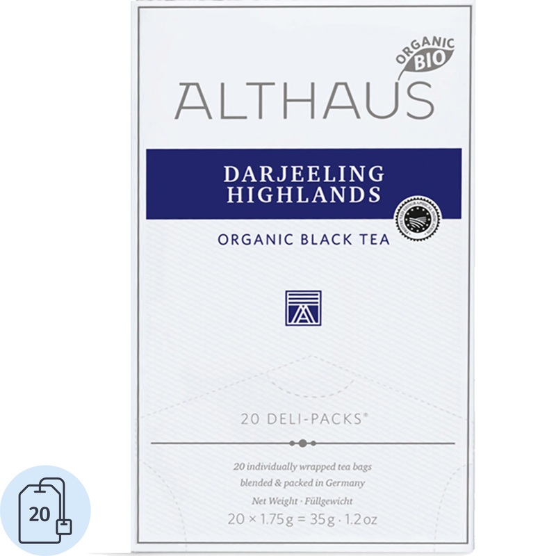 Изображение товара Чай чёрный Althaus Darjeeling Highlands 20 пакетиков
