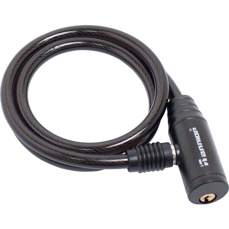 Изображение товара Замок велосипедный тросовый Аллюр ВС-Т 8 с двумя ключами прочный защита от кражи