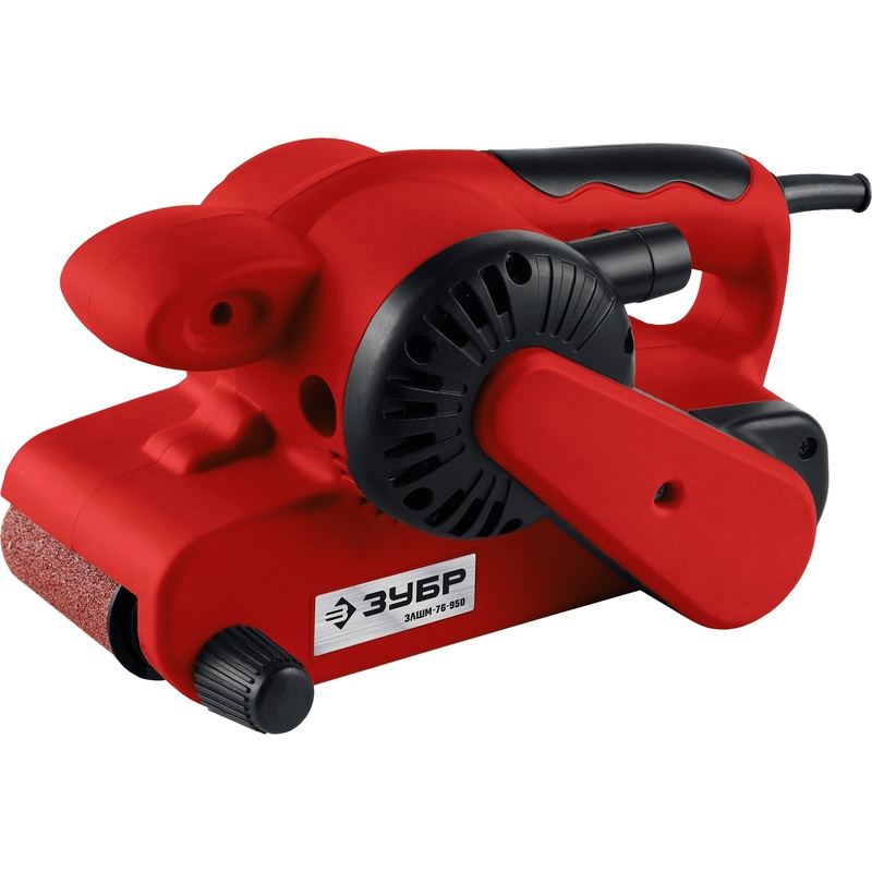 Изображение товара Шлифмашина ленточная сетевая Зубр (ЗЛШМ-76-950)