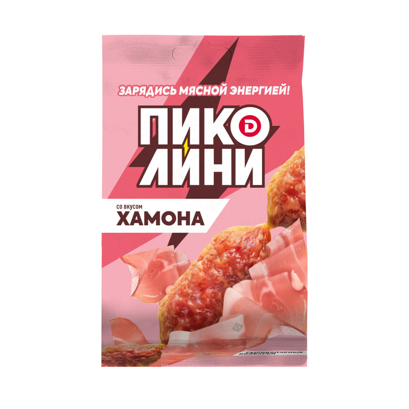 Изображение товара Колбаски Дымов Пиколини со вкусом хамона сырокопчёные 50 г