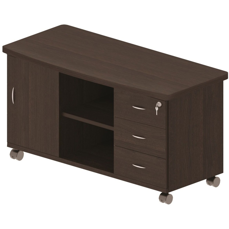 Изображение товара Тумба подкатная Форум/Статус с 3 ящиками венге 1277х577х699 мм