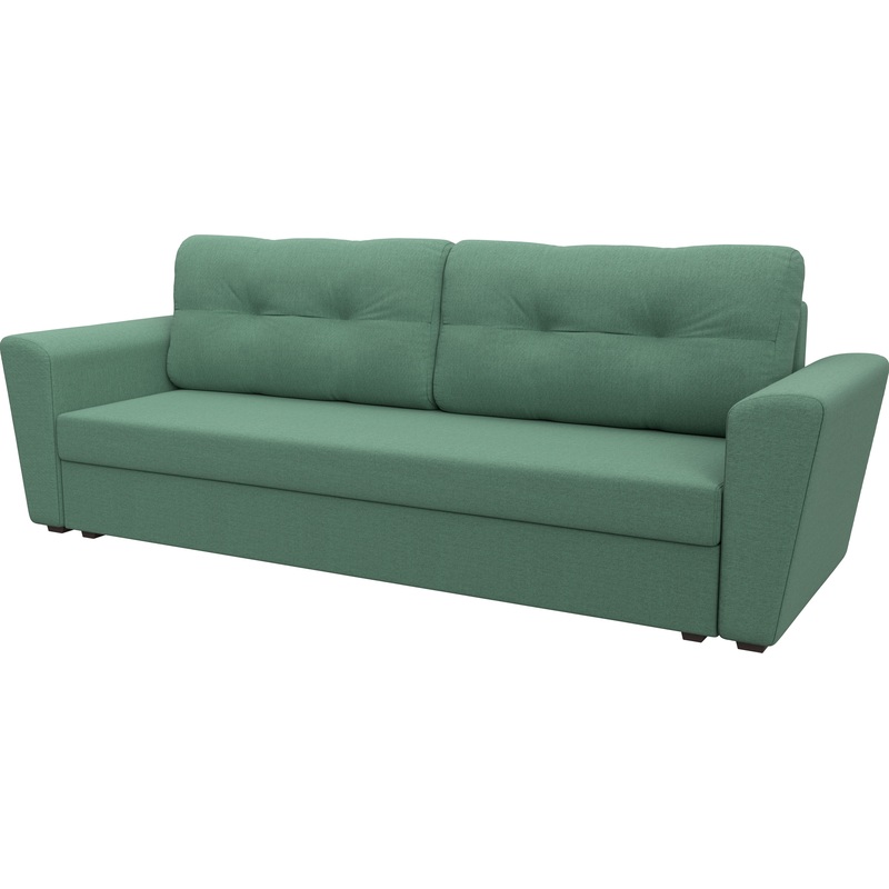 Изображение товара Диван-кровать трёхместный Комфорт Амстердам Лайт зелёный ткань