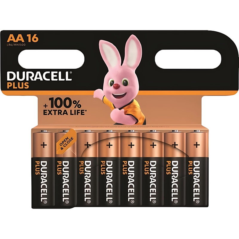 Изображение товара Батарейка AA пальчиковая Duracell 16 штук в упаковке