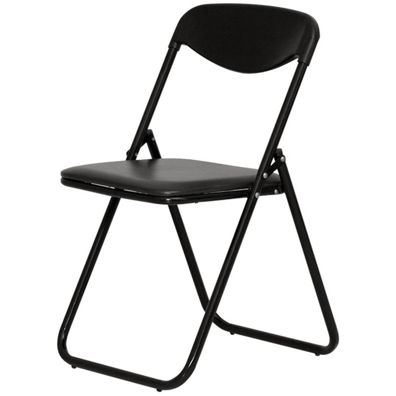 Изображение товара Складной стул Jack черный - экокожа и металл, универсальный офисный стул