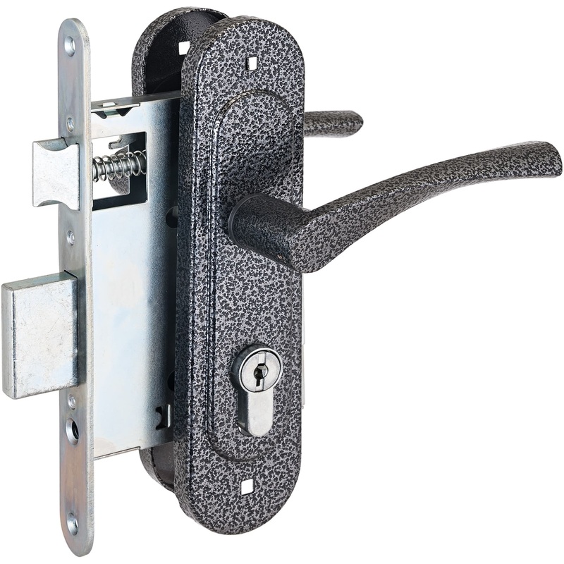 Изображение товара Замок врезной Птимаш ЗВ4-3.07 серебристый для деревянных дверей