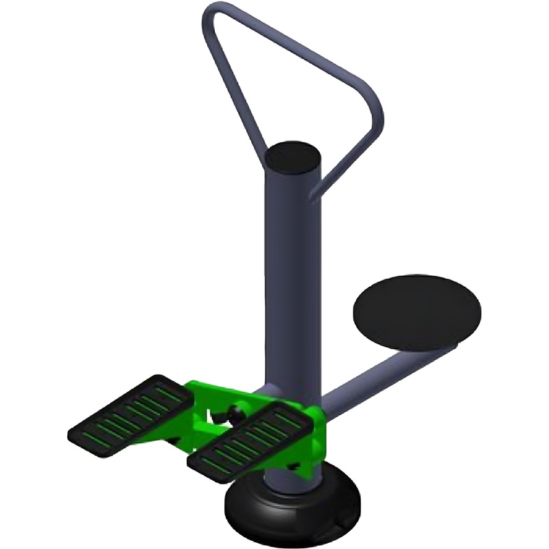 Изображение товара Уличный тренажер для двоих SP степ+диск, спортивный комплекс, Россия