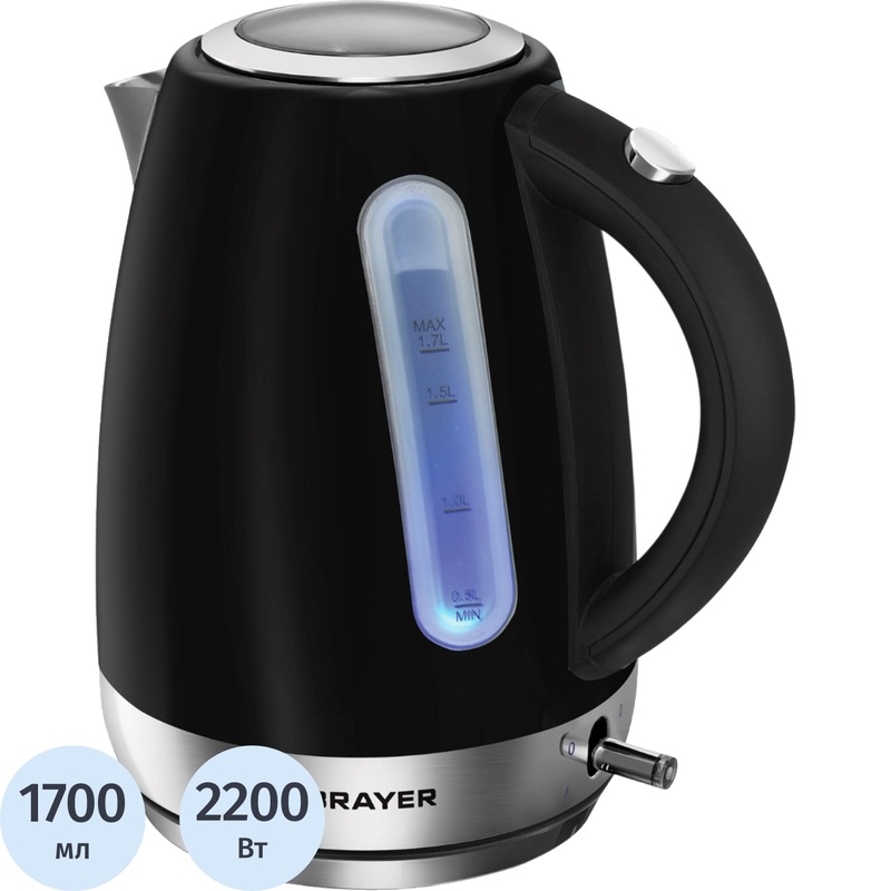 Изображение товара Чайник электрический Brayer BR6117 чёрный