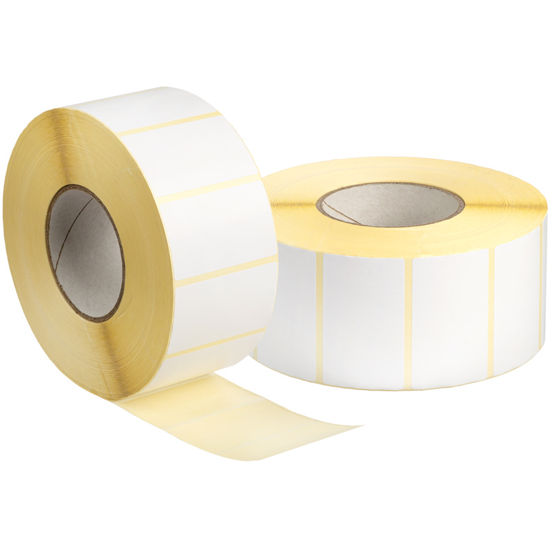 Изображение товара Термотрансферные этикетки 45х74 мм бумажные полуглянцевые 3000 шт без бренда