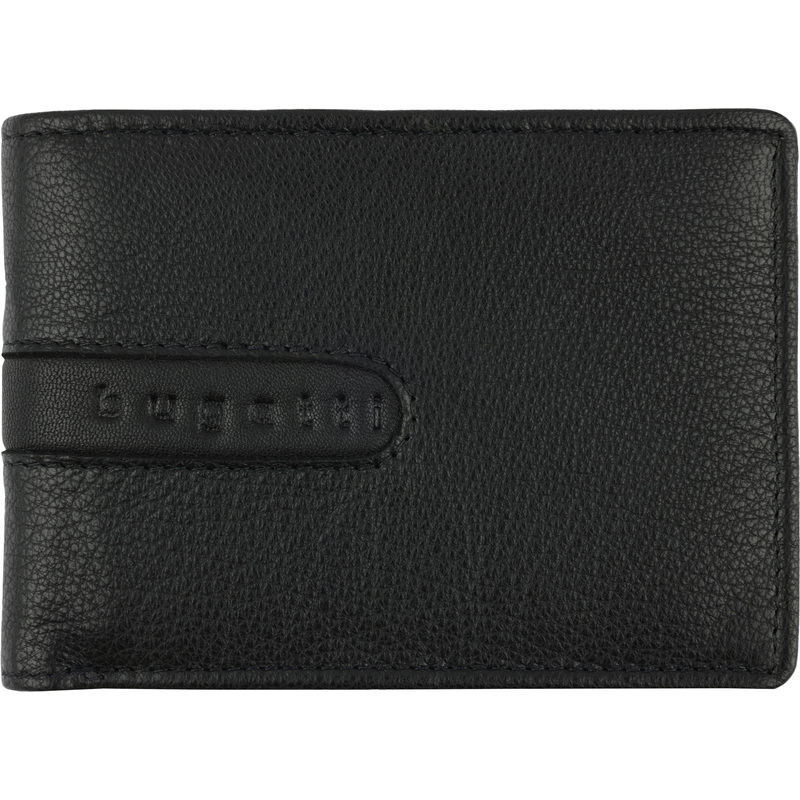 Изображение товара Мужское портмоне Bugatti Bomba из натуральной кожи и полиэстера черное