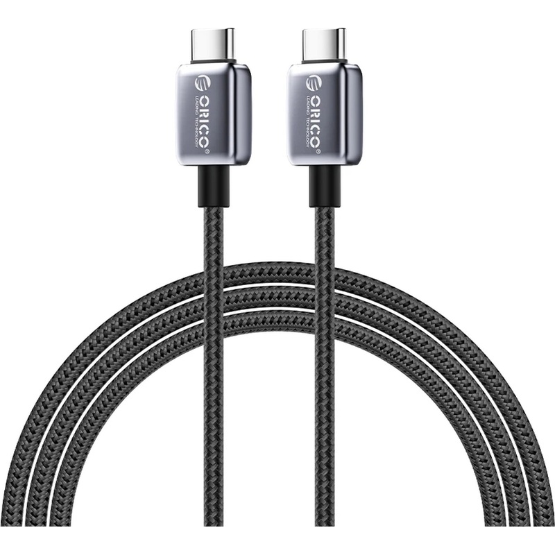 Изображение товара Кабель Orico USB Type-C - Type-C 100 Вт 1.5 метра (ORICO-GQZB100-15-BK-BP)