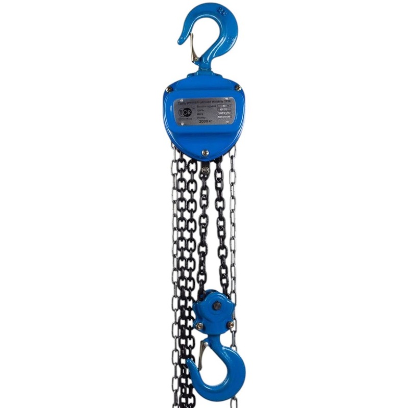 Изображение товара Таль ручная шестеренная TOR ТРШ C2ТХ6М грузоподъемностью 2 т