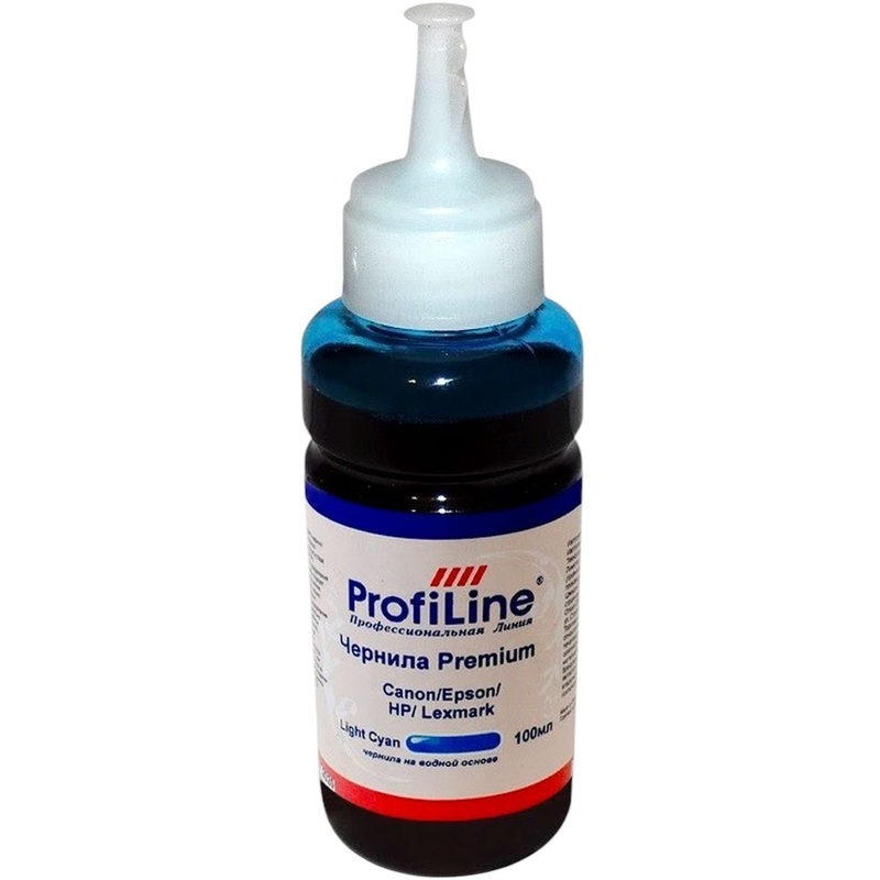Изображение товара Чернила Profiline Premium для Canon/Epson/HP/Lexmark светло-голубые совместимые