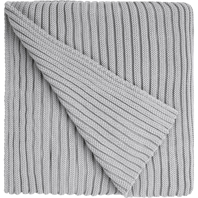 Изображение товара Плед акриловый Teplo Quill 110x170 см светло-серый объемный плотный