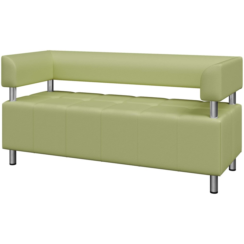 Изображение товара Диван двухместный Юнит-Док U2-2 светло-зеленый (искусственная кожа)